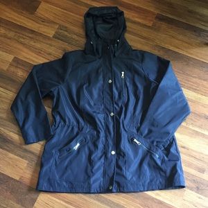 Avenue Cinch Waist Lightweight Hooded Jacket